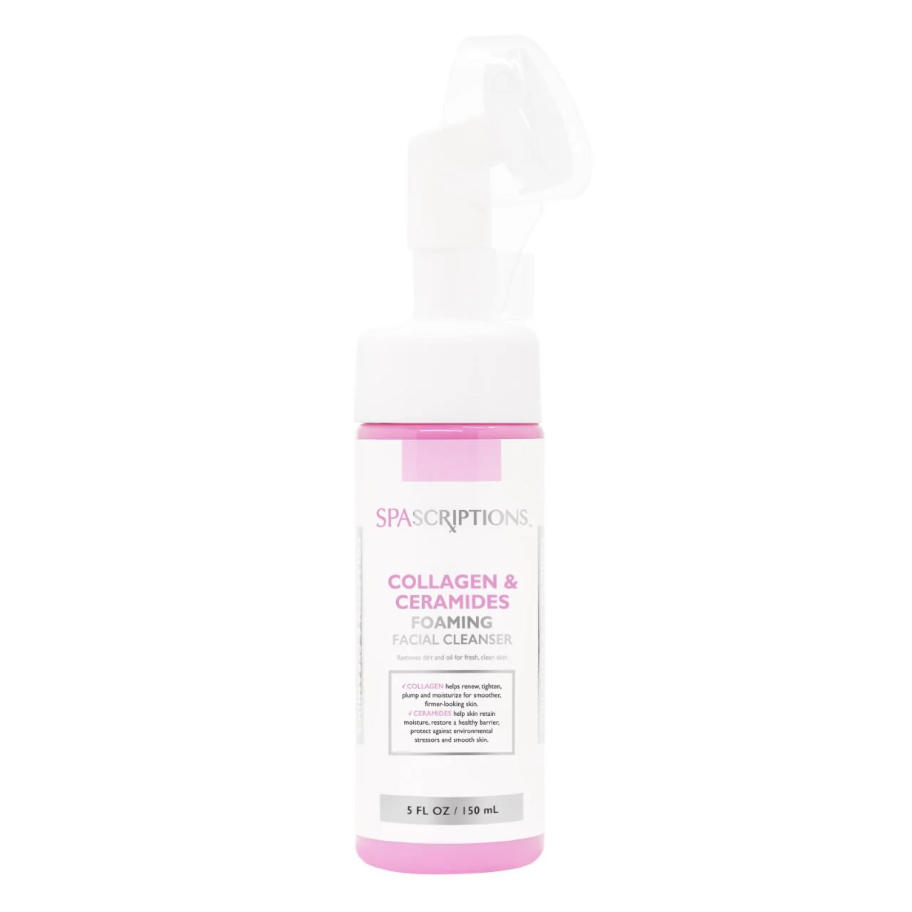 SpaScriptions Collagen & Ceramides Foaming Facial Cleanser